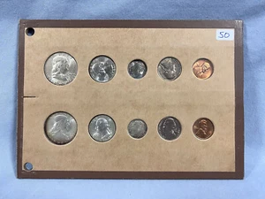 Silver 1961 US Mint P&D Set 10 coins in a Wayte Raymond Holder - Picture 1 of 3