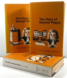 The Diary Of Samuel Pepys Three Volume set Hardcover Books 1975 Dust Jackets - Picture 1 of 19