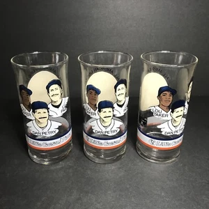 Detroit Tigers 1984 Little Caesars Pizza Drinking Glasses Set of 3 EUC - Picture 1 of 10