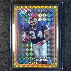 2024 Topps Chrome Football THURMAN THOMAS Base Gold Geometric 44/50 #9 - Picture 1 of 1