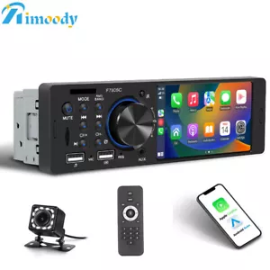 4 Zoll Autoradio FM Bluetooth Carplay MP5 Touchscreen AUX USB Single 1DIN +Kam - Bild 1 von 20