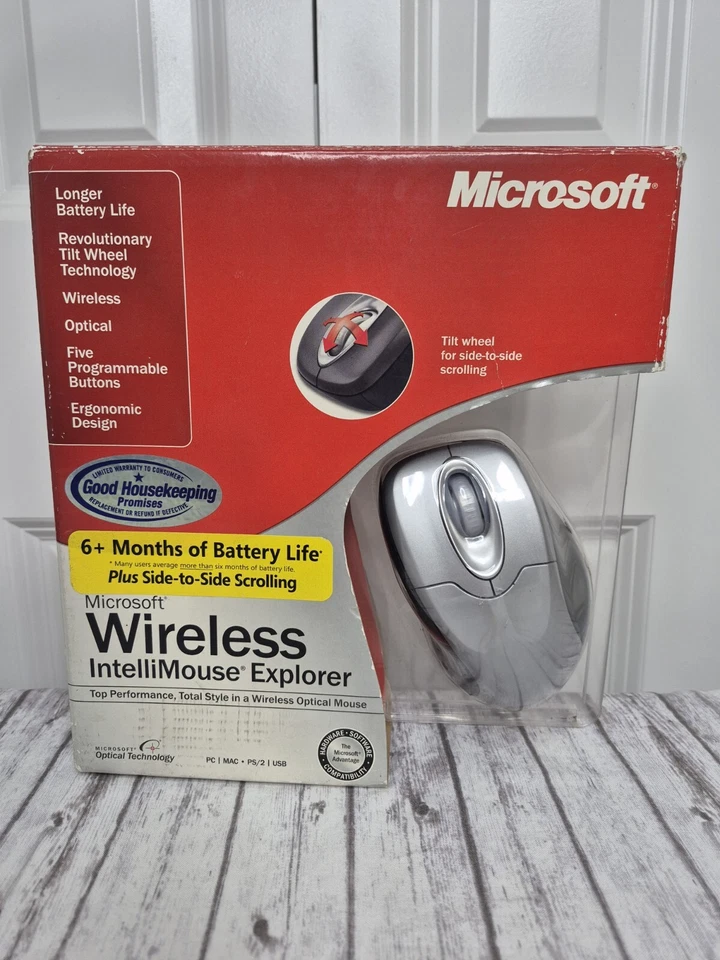 Microsoft Wireless IntelliMouse Explorer Tilt Wheel M03-00045 Mouse Sealed - Image 1 of 4