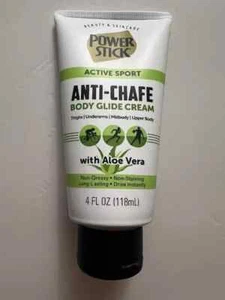 Power Stick Active Sport Anti-Chafe Body Glide Cream with Aloe Vera 4oz FREE S&H - Picture 1 of 2