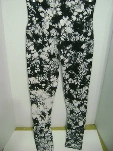 Leggings donna taglia S/M senza cuciture vita alta nero/bianco tie-dye - Xhilaration - Foto 1 di 2