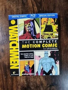 WATCHMEN THE COMPLETE MOTION COMIC 2 Disc Set 2009 BLU-RAY Discs Like New DC 12 - Picture 1 of 4
