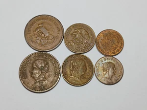 3x Mexico 5 Centavos - 1940's-1970's - 3x Types! - Josefa Ortiz de Dominguez - Picture 1 of 6