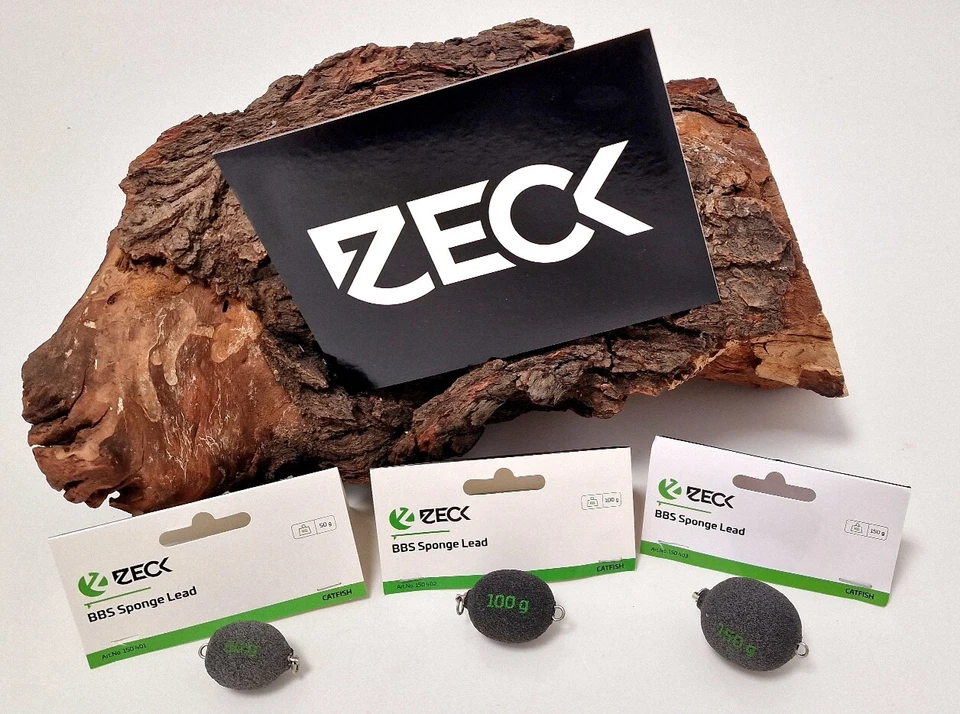 Zeck Wels BBS Sponge Lead Black 50g 100g 150g Kugellagerwirbel 90kg Waller Cat - Bild 1 von 1