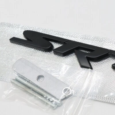 Black HellCat Front Grille Emblem Car  Scat pack  Badge Matt Black 3D Metal - Image 1 of 3