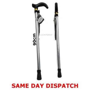 Extendabe Aluminium Stick Adjustable Walking Cane Lightweight Collapsible Cane - Picture 1 of 2