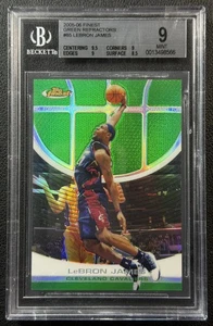 2005 Topps Finest Lebron James #85 Green Refractor /89 BGS 9 Mint High End Rare - Picture 1 of 2