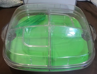 The Pampered Chef: Cool & Serve Square Tray (9 Pieces) Model 2292 - Image 1 of 4