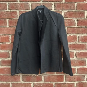 Eileen Fisher 248 $ waschbare Flex Ponte Jacke mit hohem Kragen in Schwarz Größe S - Bild 1 von 10