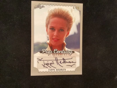 LEAF POP CENTURY TIPPI HEDREN AUTOGRAPHED CARD - Image 1 of 2
