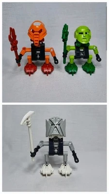 3 Lego Bionicle Turaga-Vakama, Matau, Nuju 8540 8541 8544 Complete  - Image 1 of 4