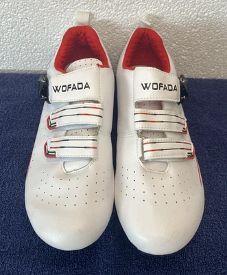 Zapatos de bicicleta Wofada con tacos talla 42 EE. UU. talla 8 para hombre 10,5 para mujer interior y exterior Foto 1 de 4