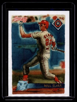 2021 Topps x Spotlight 70 by Andy Friedman #70 Will Clark Spotlight70 Stamp #/70 - Image 1 of 2