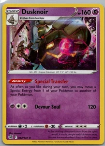 Dusknoir Holo rara SWSH09: stelle brillanti 062/172 quasi nuova - Foto 1 di 2