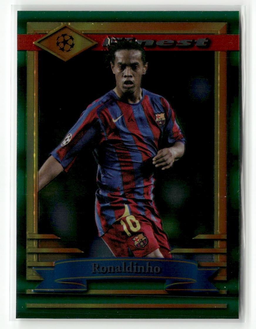2022-23 Topps Finest Flashbacks UEFA Ronaldinho #99 for sale 2022-23 Topps Finest Flashbacks UEFA Ronaldinho #99 for sale