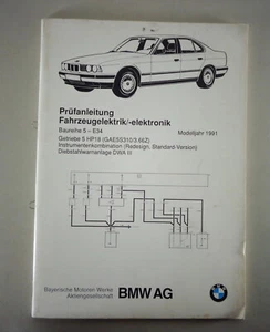 Instrucciones de Inspección Sistema Eléctrico Del Vehículo Electrónico BMW 5er - Imagen 1 de 3