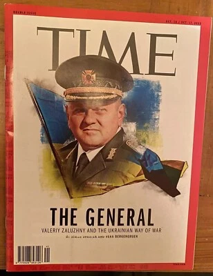 Time Magazine 2022 The General Valeriy Zaluzhny Ukraine War Putin Oct 10/17 - Image 1 of 4