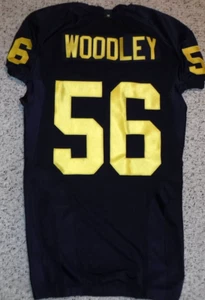 MICHIGAN WOLVERINES LAMARR WOODLEY JERSEY AUTHENTIC MICHIGAN GAME CUT JERSEY 48 - Picture 1 of 7