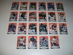1990 Fleer & Update Chicago Bears Team Set of 22 Singletary Dent Hampton Rivera - Picture 1 of 5