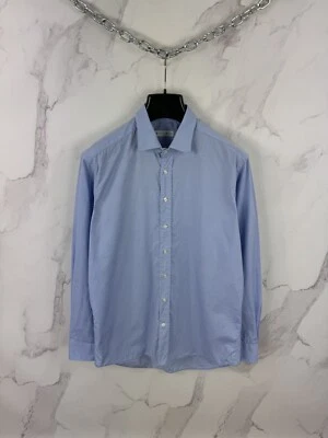 Etro Pattern Clasic Blue Shirt Made In Italy Size 42 - Image 1 of 4