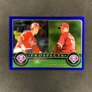2003 Topps Chrome #438 Chase Utley Gavin Floyd Prospects Rookie RC Phillies