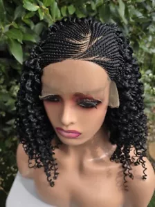 Ghana Braids Full Lace Hand Made Curly Beautiful High Quality Premium Braid Wig - Picture 1 of 6