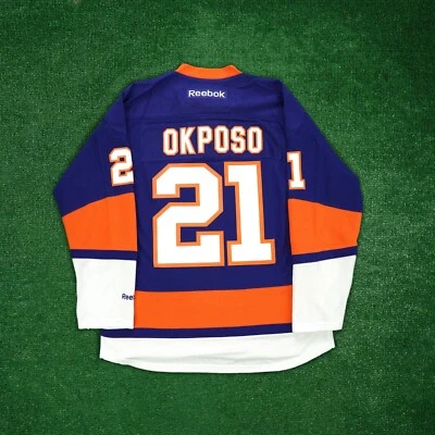 2015-16 Kyle Okposo New York Islander NHL Reebok Men's Home Blue Premier Jersey - Image 1 of 4