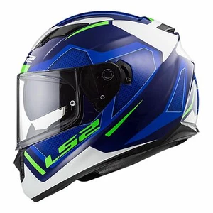 M Medium LS2 Stream Full Face Road Motorbike Helmet w Internal Sun Visor Blue - Picture 1 of 7