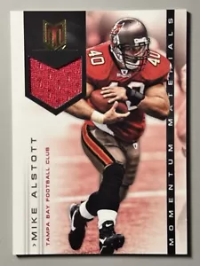 Maillot Mike Alstott 2012 Panini Momentum Materials /199 jeu d'occasion #34 Buccaneers - Photo 1 sur 3