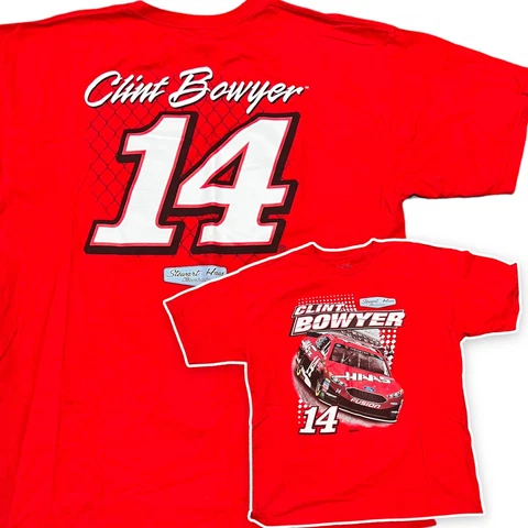 CLINT BOWYER  T-SHIRT SIZE XL RED STEWART-HAAS Cover