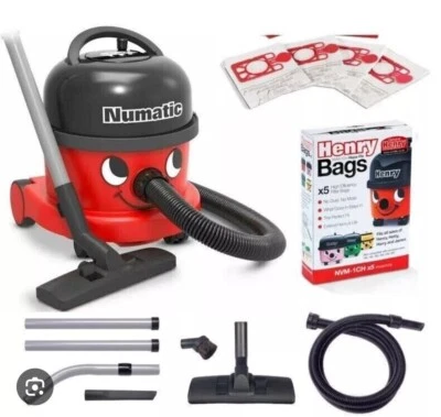 Henry Hoover Industrial Commercial Vacuum Cleaner Red Nrv240-11 & 20 Bags - Image 1 of 2