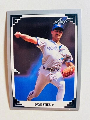 1991 LEAF SERIES 1 #96 DAVE STIEB NM-MT MLB BASEBALL CARD - Image 1 of 2