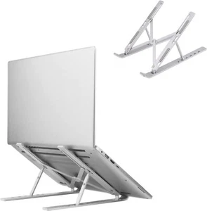 Laptop Stand, Laptop Riser Computer Stand for Desk Adjustable (Silver) - Picture 1 of 4