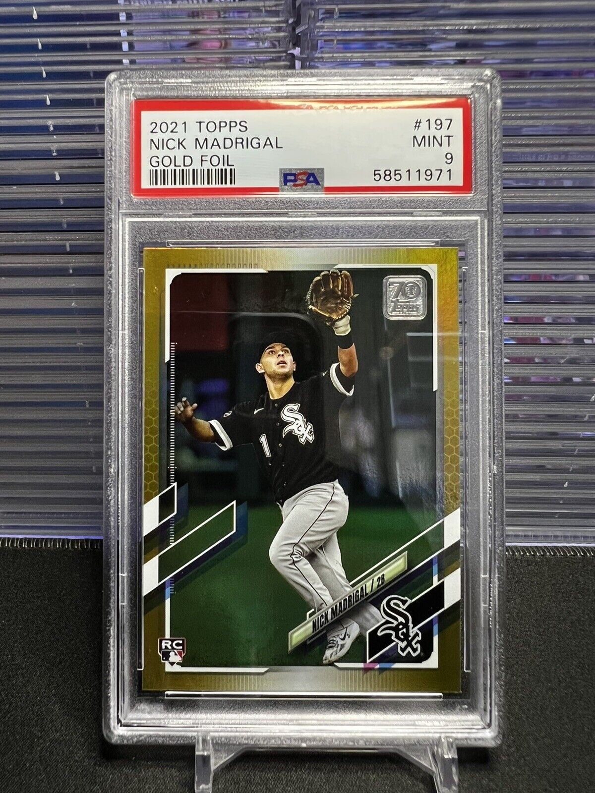 Nick Madrigal 2021 Topps Gold Foil #197 RC Rookie PSA 9 MINT