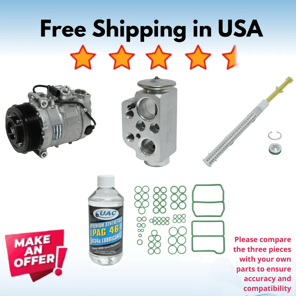 Compressor e válvula ajuste A/C Porsche Cayenne 2003-2010 - Imagem 1 de 1