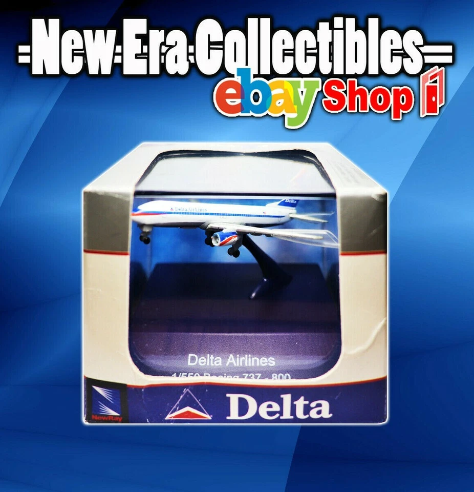 NewRay Sky Pilot Series Delta Airlines 1:550 Scale Boeing 737 - 800 Diecast 2005 - Image 1 of 1