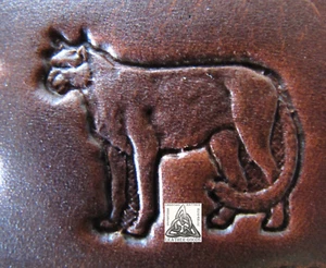 Discontinued 1993 Craftool Co Cheetah 1" Leather Stamp 8469 Zoo Wild Animals - Picture 1 of 3
