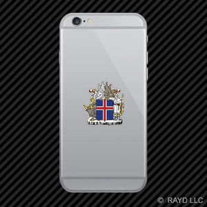 Islandzki herb Naklejka na telefon komórkowy Flaga Islandii IS - Zdjęcie 1 z 1