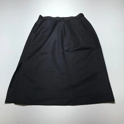 Giorgio Armani Skirt Womens Size 4 Black Virgin Wool Lined Career Casual - Image 1 of 4
