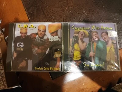 Cheeseheads with Attitude Say Cheese Straight Outta Wisconsin 2 Sealed CDs - Image 1 of 4