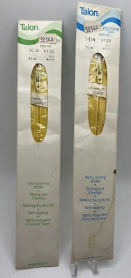 Lote de 2 Cremallera Bobina Poliéster Garra De Colección - Maíz 825 - 14" 35cm y 16" 40cm - Nuevo Foto 1 de 4