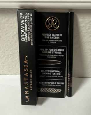 ANASTASIA Brow Wiz Skinny Brow Pencil DARK BROWN Travel Size .001oz/.03g NIB - Image 1 of 3
