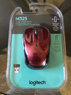 Logitech M325 (910-002651) Wireless Mouse - Red New - Image 1 of 3