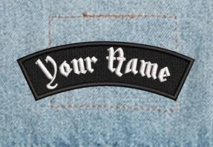 Custom Name Patch Iron/sew On |Custom Name Badge In Motörhead Metal Band Font - Picture 1 of 6