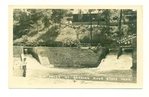RPPC Twin Falls at Roaring River State Park VTG Postcard TM2. - Picture 1 of 2