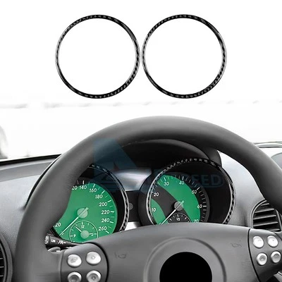 Adesivo de fibra de carbono para Mercedes-Benz SLK R171 2004-2010 quadro velocímetro acabamento - Imagem 1 de 4