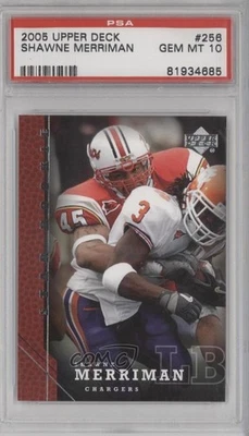 2005 Upper Deck Star Rookie Shawne Merriman #256 PSA 10 GEM MT Rookie RC - Image 1 of 2
